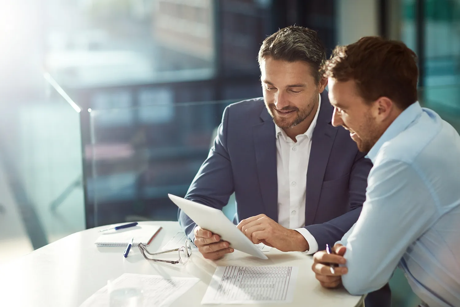 Financial team collaboration